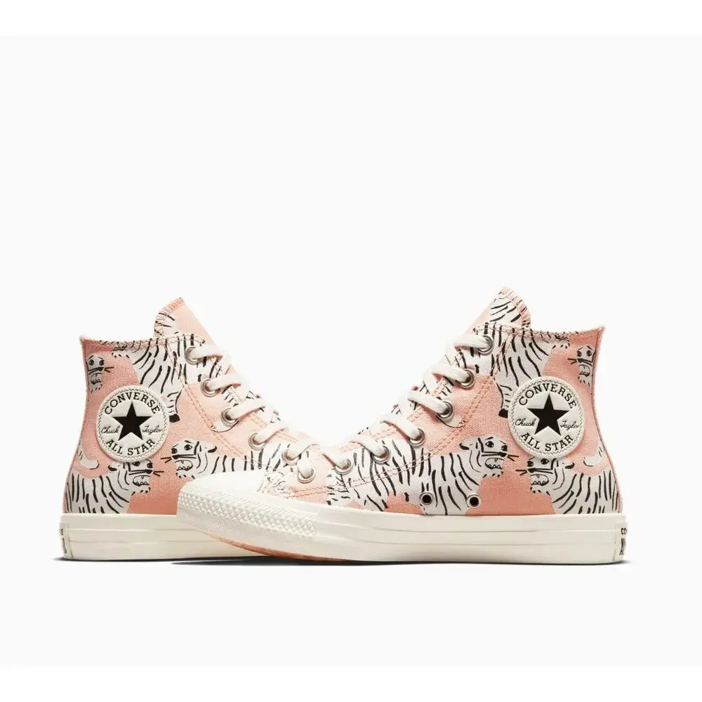 Converse Chuck Taylor All Star Hi Tiger Print Animal Graphic High Top  NWOT 7.5 - Picture 11 of 11